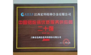 中國鋁熔鑄優(yōu)質(zhì)服務(wù)供應(yīng)商二十強